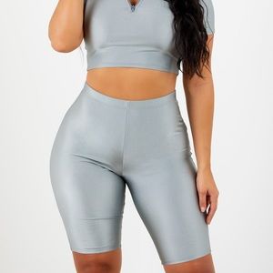 Sorella Biker Shorts Silver S